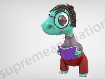 Nerdy Dino Render