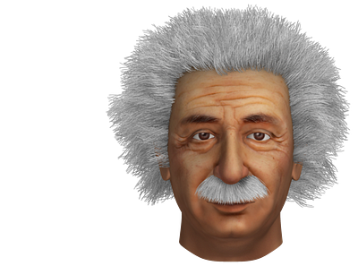 Albert Einstein 3D Render 3d character 3d render