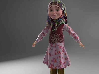 Arabian Girl 3D Model 3d character 3d modeling render