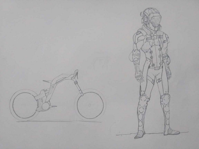 Cycle Rider Sketch concpet sketch sketch