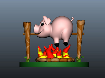 Hog 3D Print Model