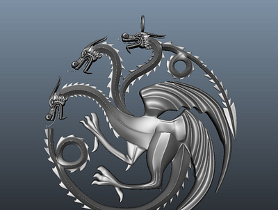 3D Dragon Pendant 3d art 3d design 3d model pendant