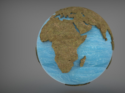 Glob 3D Model 3d modeling globe product design