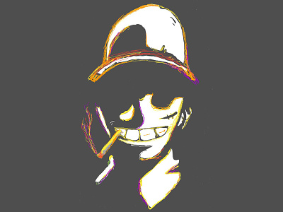 Dribbble - spooky-face-luffy.png by Balachander