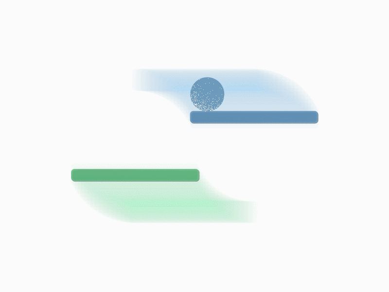 Blue & green. 2d animation after effects loop