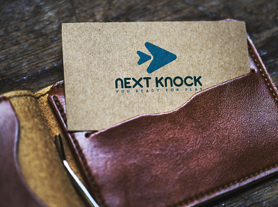 Next Knock Logo Show in Business Card branding services knock logo knock logo minimalist logo next knock logo next knock logo