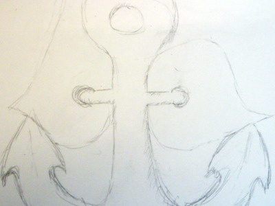 anchors aweigh anchor logo sketch