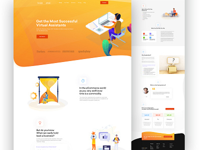 Virtual Assistant for eCommerce Landing Page