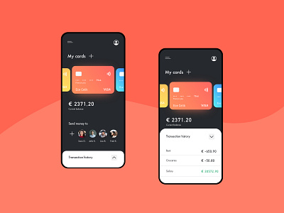 Wallet app • UI challenge dailyui design mobile payment payment method sketch ui uidesign wallet wallet ui