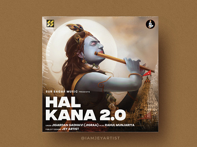 Beautiful artwork for Lord Krishna's song artworkdesign cdcoverdesign eventposter graphic design iamjeyartist krishna lordkrishna mixtape musicartwork musicbanner musicfestival musicposter publicitydesigns songposter spotify streaming