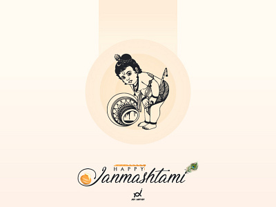 Happy Janmashtami adobe artwork artworkdesign dribble festival festival poster graphicdesign graphicsdesigns happyjanmashtami illustration illustrator indianfestival janmashtami jeyartist krishna lord lordkrishna minimaldesign photoshop poster