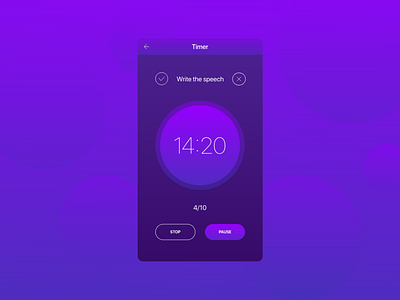 Daily UI #014 Pomodoro Timer app daily 100 daily 100 challenge design gradient illustration ui