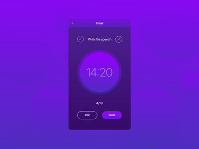 Daily UI #014 Pomodoro Timer