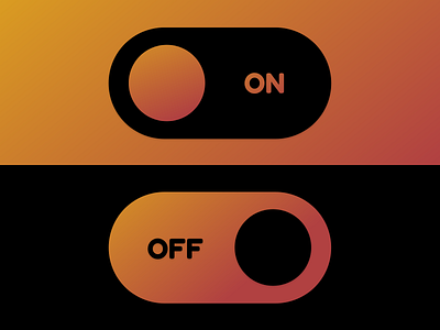 Daily UI #015 On/Off Switch daily 100 daily 100 challenge design gradient ui