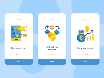 Daily UI #023 Onboarding app business daily 100 daily 100 challenge design flat illustration startup ui ux vector