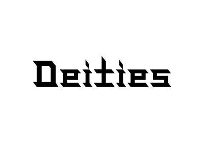 Deities — wordmark branding daily 100 design flat icon illustration logo typography ui vector