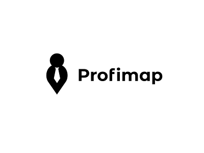 Profimap — logo branding design flat illustration logo typography vector