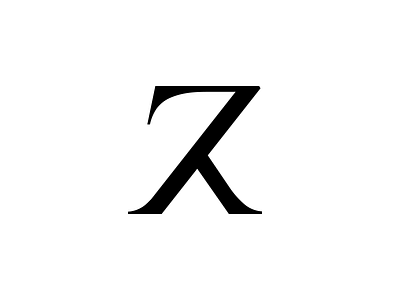 K&Z — monogram design illustration logo typography vector
