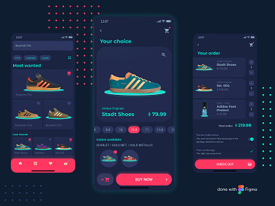 Sneakers Shop | Dark mode