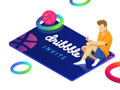 Dribbble Invite for you app branding draft dribbble invite icon illustration invite logo typography ui ux vector web design