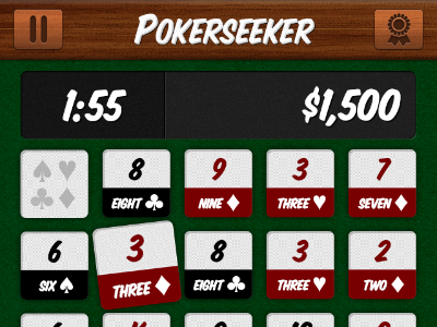 Pokerseeker App Mockup app ios poker screen