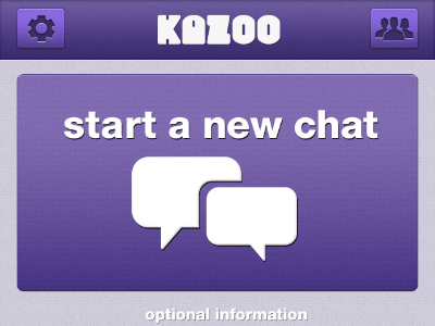 Kazoo App app chat home