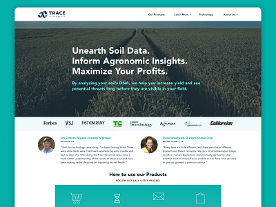 Agriculture Genomics Landing Page agriculture green landing page web