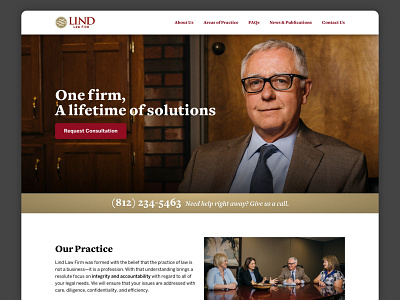 Local Law Firm Landing Page landing page photography web