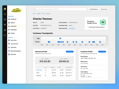 Auto Dealership Web App: Customer Detail Page