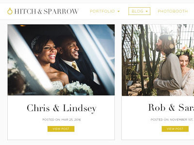 Hitch & Sparrow Wedding photography blog blog photography responsive web wedding