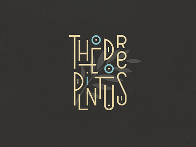 Theodore Plintus. Hand lettering art deco style branding custom logo design hand lettering identity logo mark vector