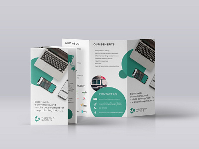 Threefold Systems Leaflet branding design leaflet leaflet design print promo