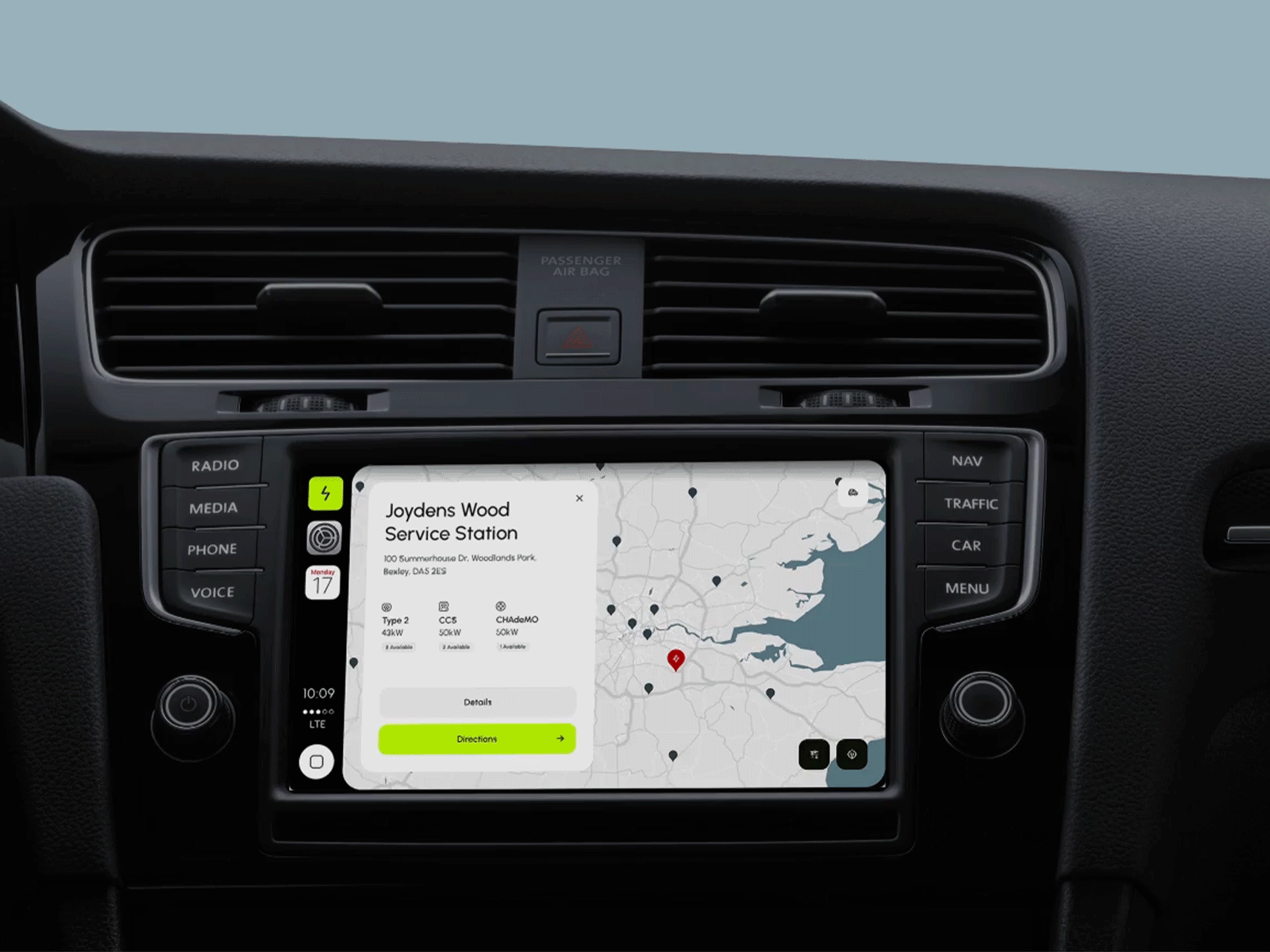 Amp - CarPlay Animation adobe xd animation carplay design ev map mockup ui ux