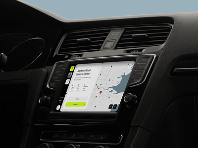 Amp - CarPlay adobe xd apple carplay car carplay design ev ev charging idea map mockup ui ux