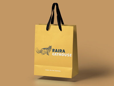 Cathouse Packaging Design bag brand identity branding design illustration packaging typography