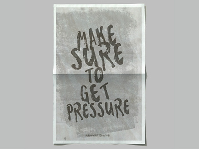 Make sure to get pressure poster brand identity branding design illustration packaging poster typography