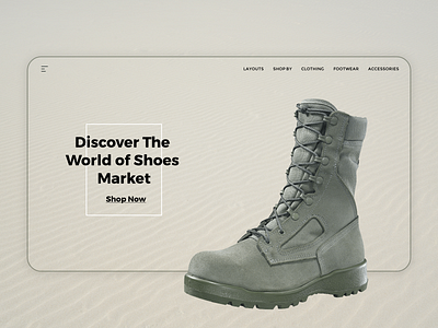 E-commerce Website Banner adobexd banner banner design branding design e comerce header shoes typography ui ux weblayout
