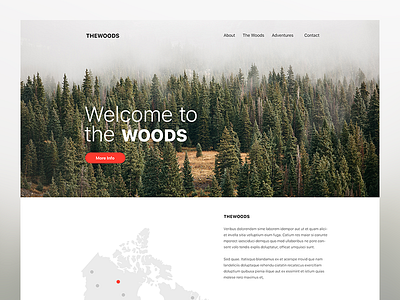 THE WOODS - Branding Website