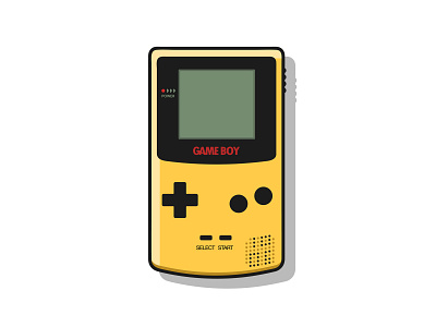 Retro Gameboy design flat design flat art illustration vector