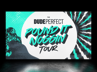 Dude Perfect Tour Graphics bright dude perfect elements lightning bolts live show patterns screen textures tour graphics youtube