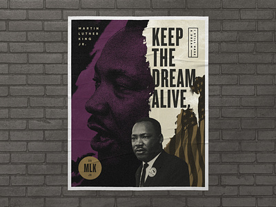 Keep The Dream Alive atlanta black lives matter blm martin luther king jr mlk poster