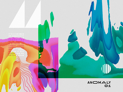 Anomaly 01 album art anomaly experimental fluid lyrics paint texture warping weird