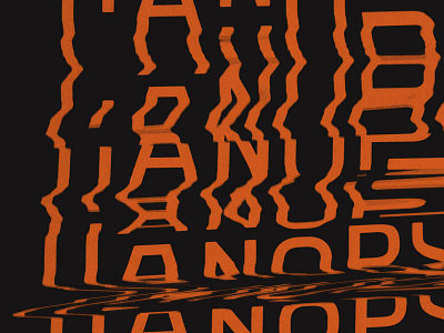 A Scanner Orangely analog custom type distortion experiment orange scanned wavy