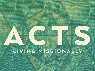 Acts acts bible geometric green series sermon