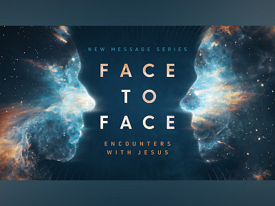 Face To Face Series church faces mask message mystical nebula space spiritual symmetry