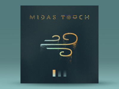 Midas Touch - Single Art album cover gold icon indie minimal music rock rust single symbols typography