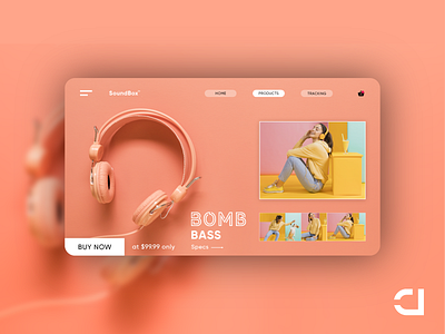 HeadPhones Product Page Design Concept