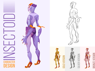 Insectoid Character Design