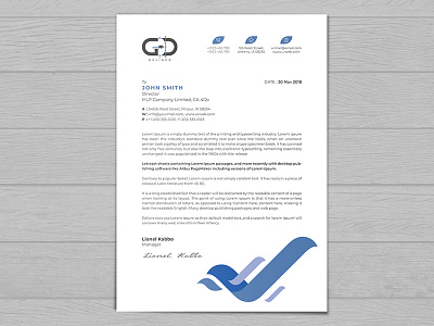 Letterhead a4 brand business business letterhead clean colorful corporate identity corporate letterhead creative design envelope folder identity letterhead letterhead template logo minimal mockup modern pad