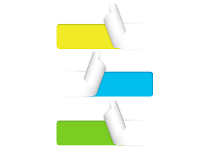 Stickers blue curl cut green listing paper stickers yellow